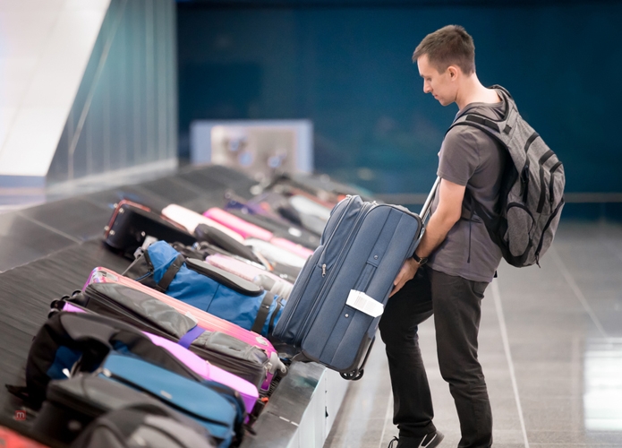 checking luggage